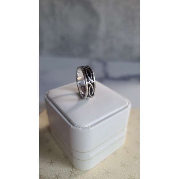 Vintage 925 Barbed Wire Ring - Picture 5 of 10